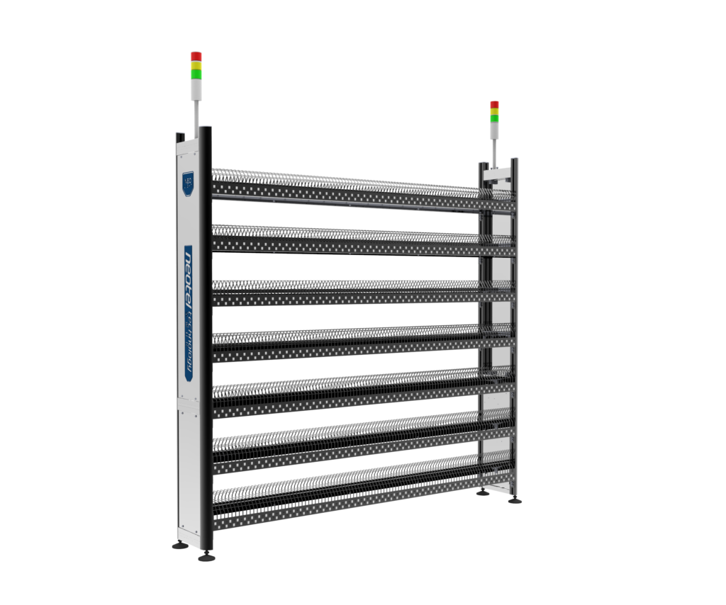 NEO LIGHT PTL Pick-to-Light Smart Shelf for SMT Reel Storage - Neotel Technology