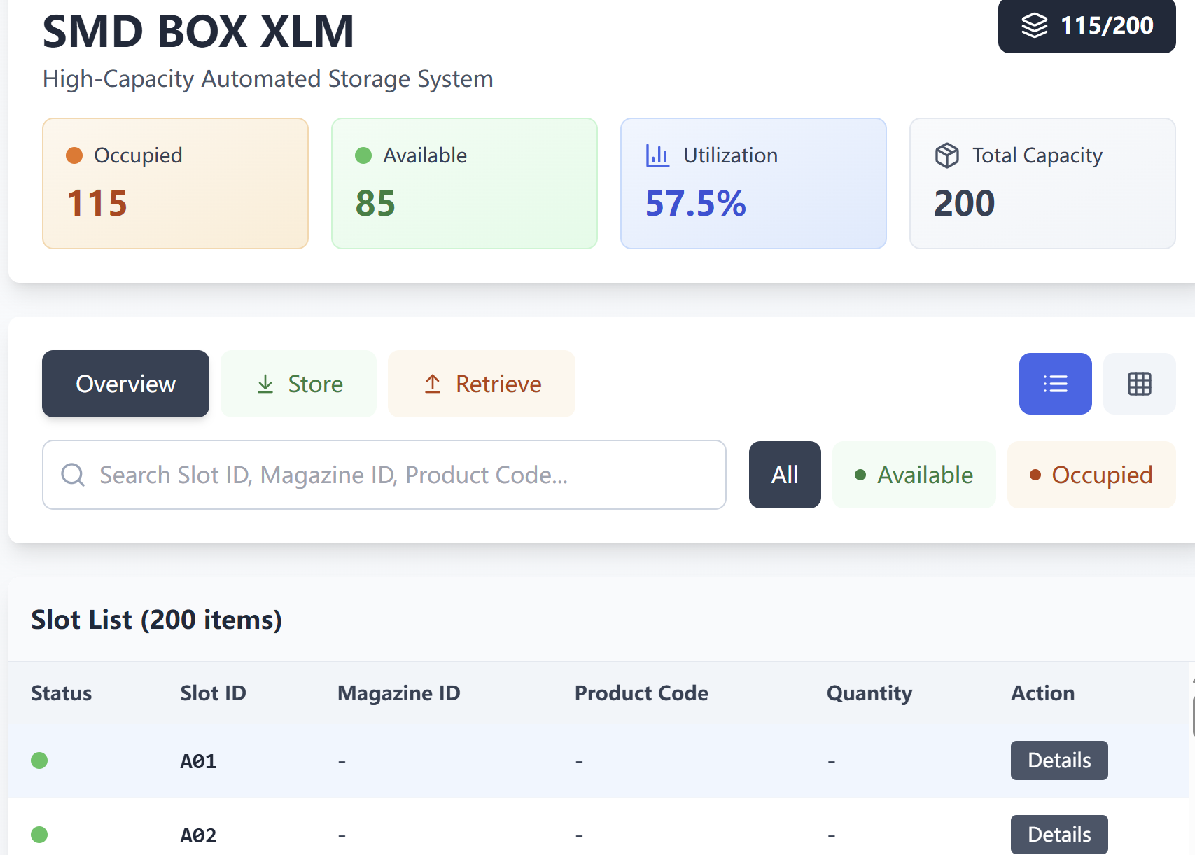 SMD BOX XLM Interfaz de Software para Gestión y Trazabilidad de Magazines - Neotel Technology