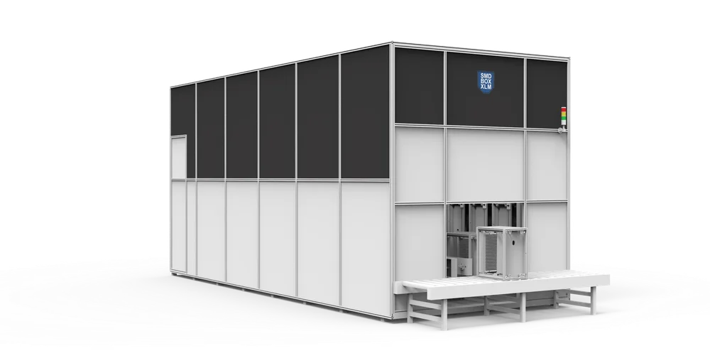 SMD BOX XLM PCB Magazine Automated Storage System Side 3D Rendering - Neotel Technology